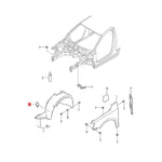 Volkswagen Jetta 6 A6 GLI R Line Vento 2015-2019 Fender Hole Cover Trim 5C6805413A