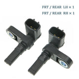 Toyota Front Rear ABS R/L Wheel Speed Sensor 89542-60050 89543-60050